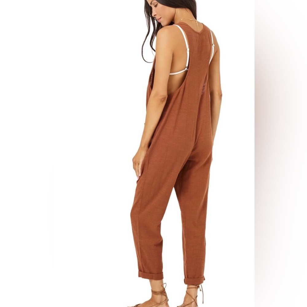 l*space Light Brown Freya Jumpsuit Romper 100% Cotton
